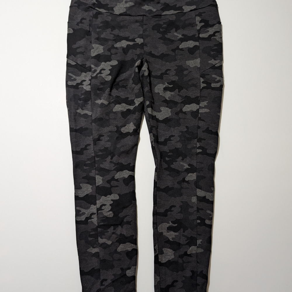 CAbi Black and Gray Camouflage Leggings